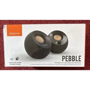 Creative Pebble 2.0 USB-Powered Desktop Speakers with Far-Field Drivers and